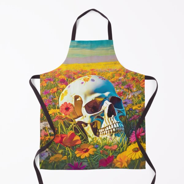 Item preview, Memento Mori: Skull on a spring meadow designed and sold by polemon.