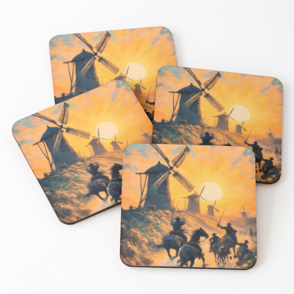 Item preview, Don Quixote Attacking Windmills designed and sold by ClassicRetroism.