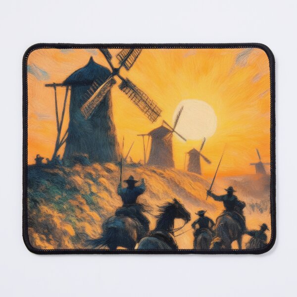 Item preview, Don Quixote Attacking Windmills designed and sold by ClassicRetroism.