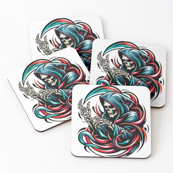 Item preview, Dance with death - Spectral Salsa: Enigmatic Reaper in Vivid Swirls designed and sold by AIARTIST1.