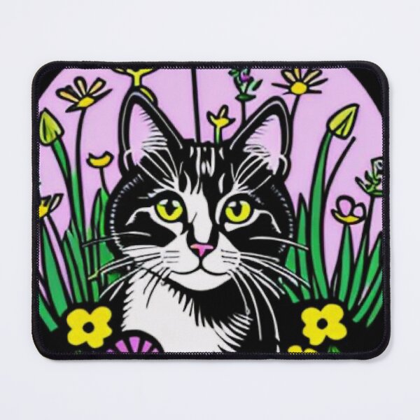 Item preview, Kitty in wild flowers designed and sold by EasyPrints337.