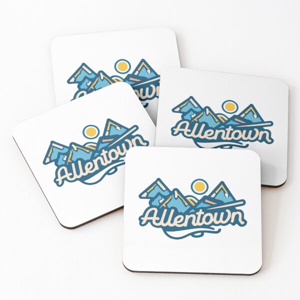 Item preview, Allentown, Pennsylvania | Simple design of a sunset in the mountains designed and sold by CircinusStore.