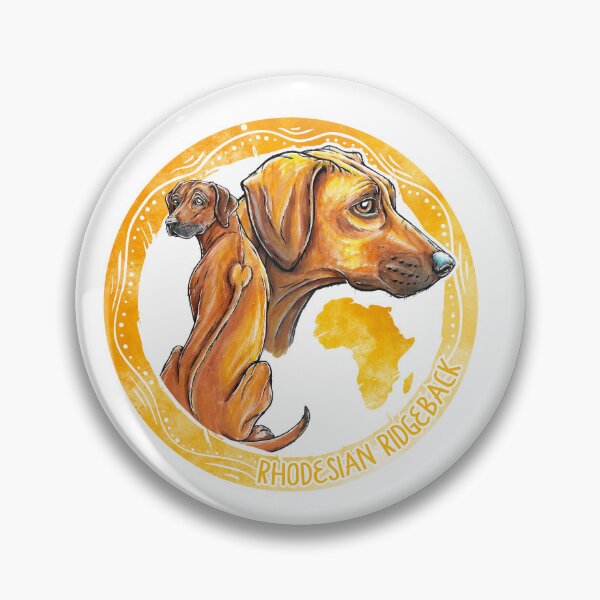 Item preview, Rhodesian Ridgeback watercolor designed and sold by Motivburg.