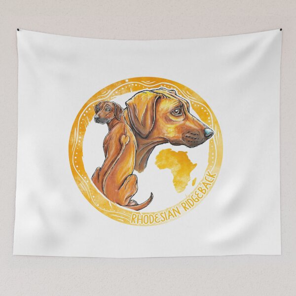 Item preview, Rhodesian Ridgeback watercolor designed and sold by Motivburg.