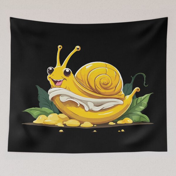 Item preview, Cute little yellow banana snail designed and sold by twisted-dot.