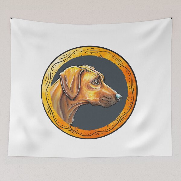 Item preview, Rhodesian Ridgeback watercolor designed and sold by Motivburg.