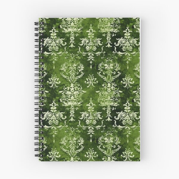 Item preview, Christmas Damask Regency Core Aesthetic in Shades of Green designed and sold by MimsTees.