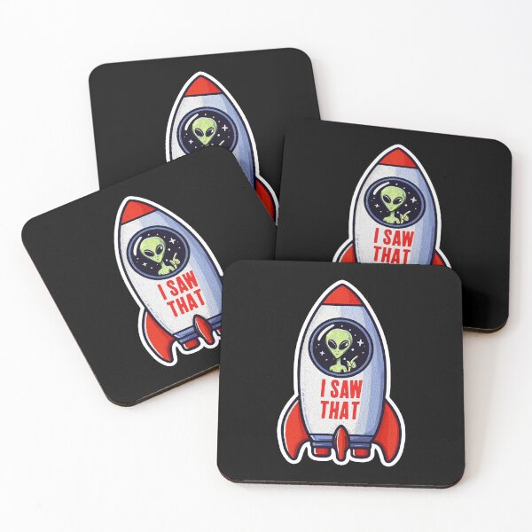 Item preview, I SAW THAT meme Alien Rocket UFO designed and sold by plushism.