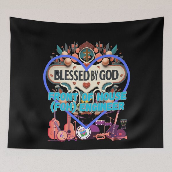 Item preview,  BLESSED BY GOD FRONT OF HOUSE (FOH) ENGINEER designed and sold by carlos crane.