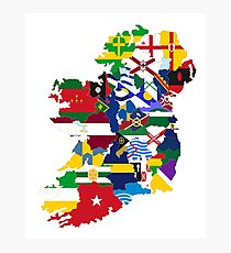 Irish county flags Photographic Print