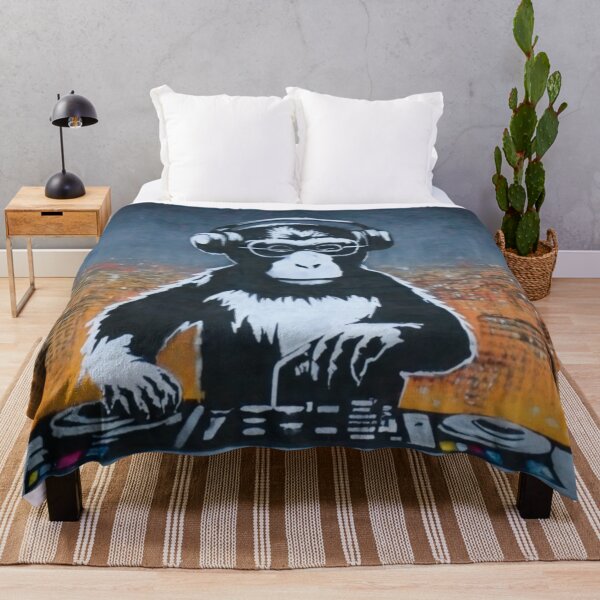 Item preview, Dj Monkey Stencil Graffiti designed and sold by Bomax121.
