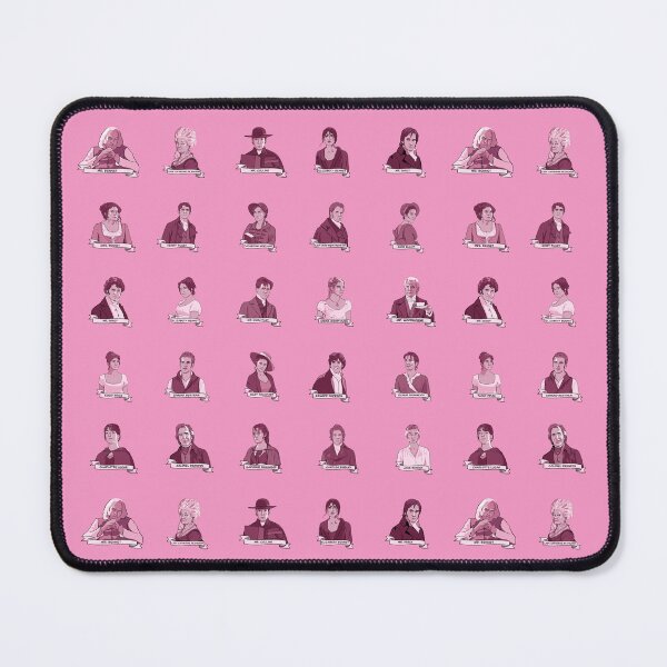 Item preview, Jane Austen Character Grid designed and sold by janeaustenmeme.