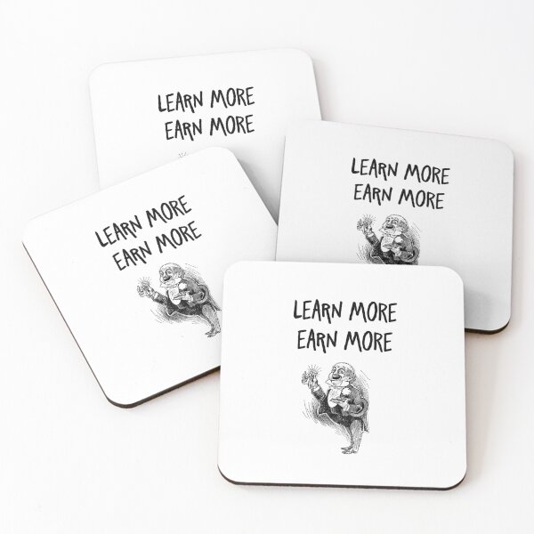 Item preview, learn more earn more Inspirational  Entrepreneur Quote designed and sold by ayaato.