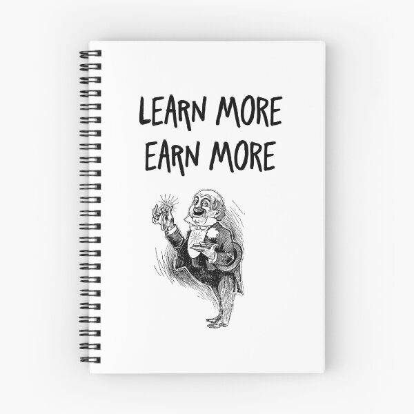 Item preview, learn more earn more Inspirational  Entrepreneur Quote designed and sold by ayaato.