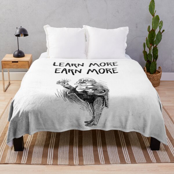 Item preview, learn more earn more Inspirational  Entrepreneur Quote designed and sold by ayaato.