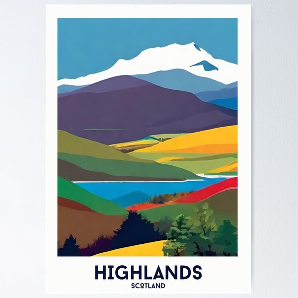 Item preview, Scottish Highlands, Mountain and Loch, Heather Moors designed and sold by KGalbraith.