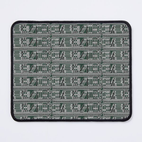Item preview, Whispers & Wisdom : Book Shelves Pattern on Dark Green Background designed and sold by IraNiva.