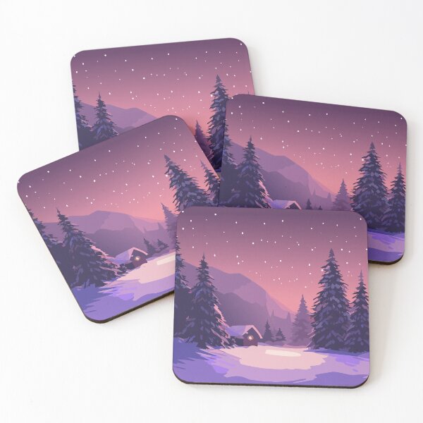 Item preview, Winter night, cosy lights designed and sold by Blueberry Shake.