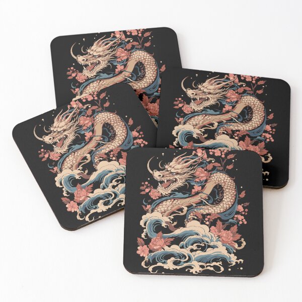 Item preview, Spirit of the dragon japan tattoo, flower designed and sold by Eriomir.