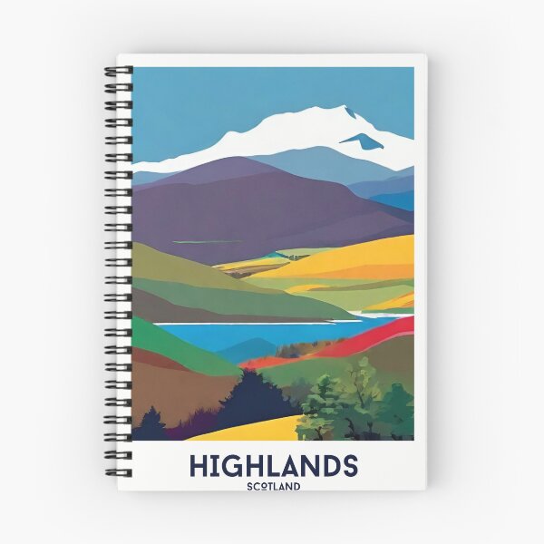 Item preview, Tierras Altas de Escocia, montaña y lago, Heather Moors designed and sold by KGalbraith.