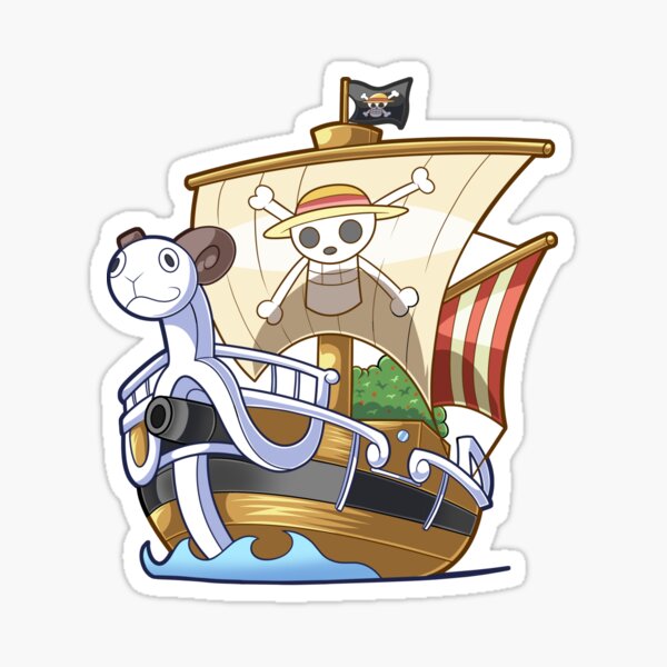 One Piece Going Merry Sticker for Sale by Dotsonart