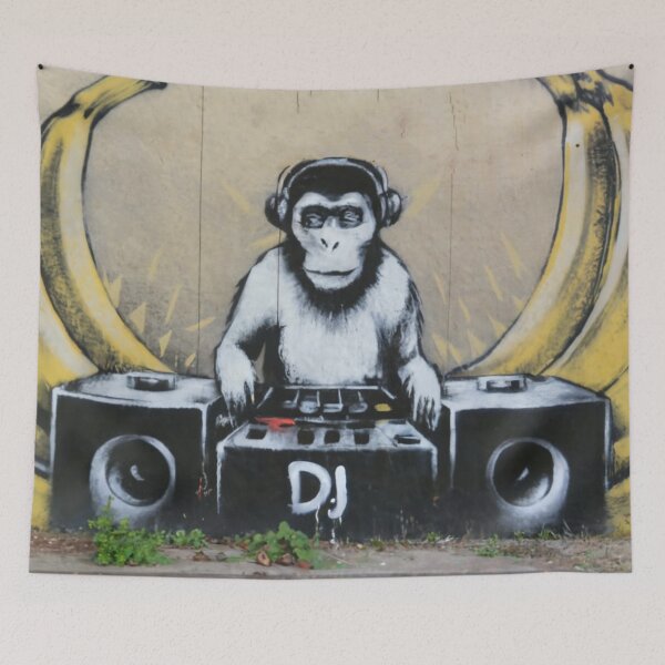Item preview, Dj Monkey Stencil Graffiti designed and sold by Bomax121.