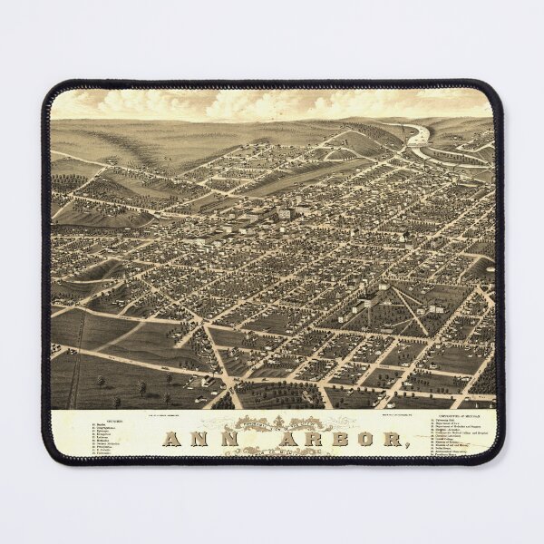 Item preview, Ann Arbor, Michigan (1880) designed and sold by allhistory.