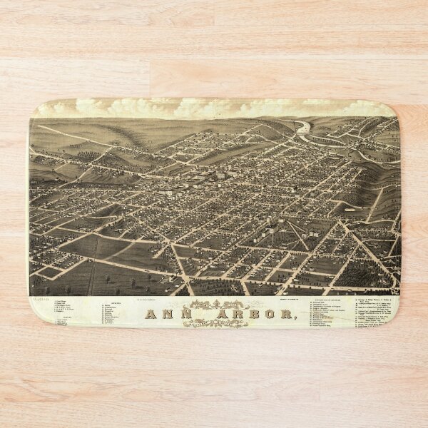 Item preview, Ann Arbor, Michigan (1880) designed and sold by allhistory.