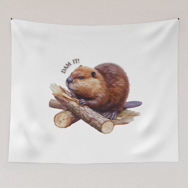Item preview, BEAVER - "DAM IT" designed and sold by DESIGNMOL.