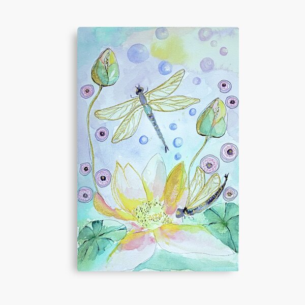 Dragonflys in my garden Canvas Print