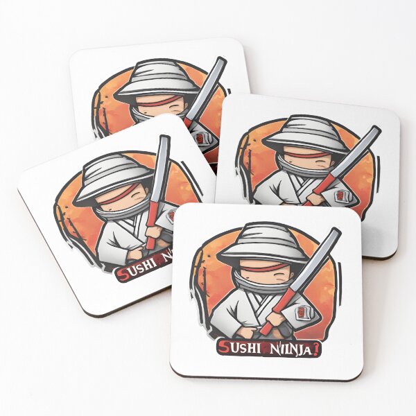 Item preview, Sushi Stealth: Ninja Sushi Roll Sticker designed and sold by Design Drift.