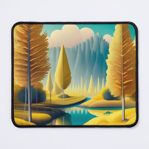 Item preview, Golden Dreams: Surreal Yellow Forest designed and sold by WhimsyRealm.