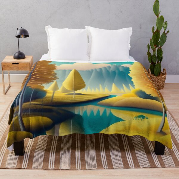 Item preview, Golden Dreams: Surreal Yellow Forest designed and sold by WhimsyRealm.