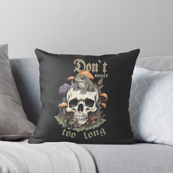Item preview, Skull design with saying: Don't wait too long, don't wait too long, because it could be too late... designed and sold by ChrUzDesigner.