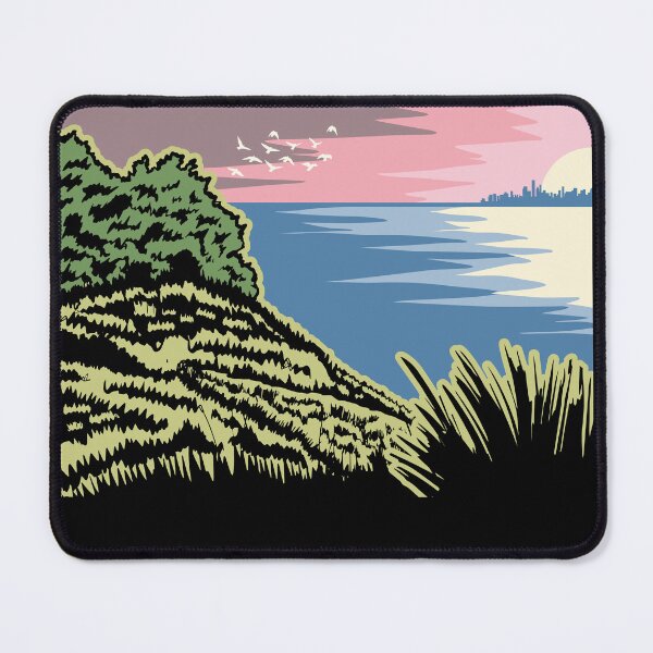 Item preview, Pink Sunset Indiana Dunes Poster designed and sold by indianadunes.