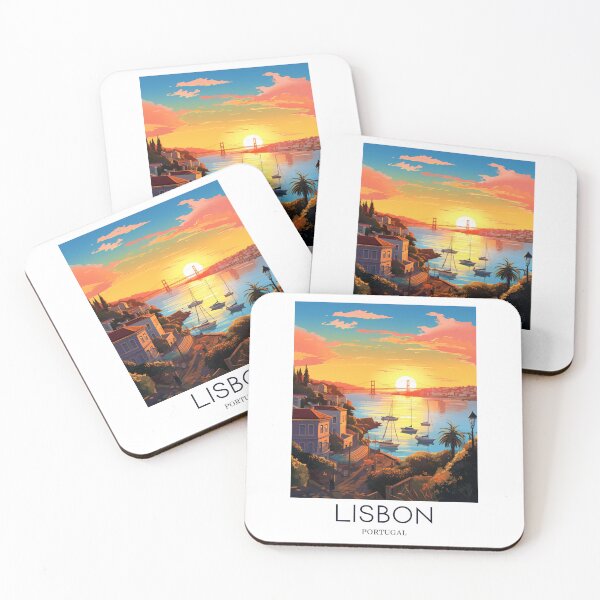 Item preview, A Pop Art Travel Print of Lisbon - Portugal  designed and sold by StudioRedKoala.