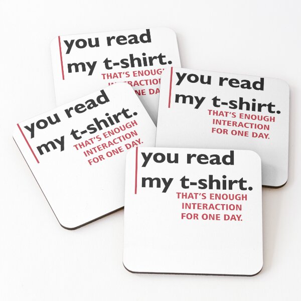 Item preview, you read my t-shirt designed and sold by MallsD.