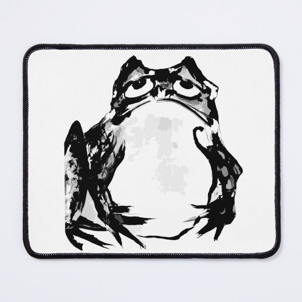 Item preview, Bold Inky Vibes: Getsujus Intensified Black Grumpy Frog designed and sold by EmeraldeaArt.