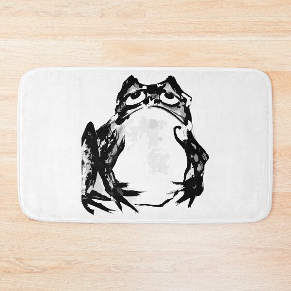 Item preview, Bold Inky Vibes: Getsujus Intensified Black Grumpy Frog designed and sold by EmeraldeaArt.
