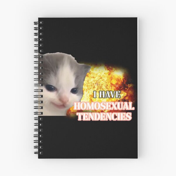 Item preview, i have homosexual tendencies evil kitty meme designed and sold by InMyMentalEra.