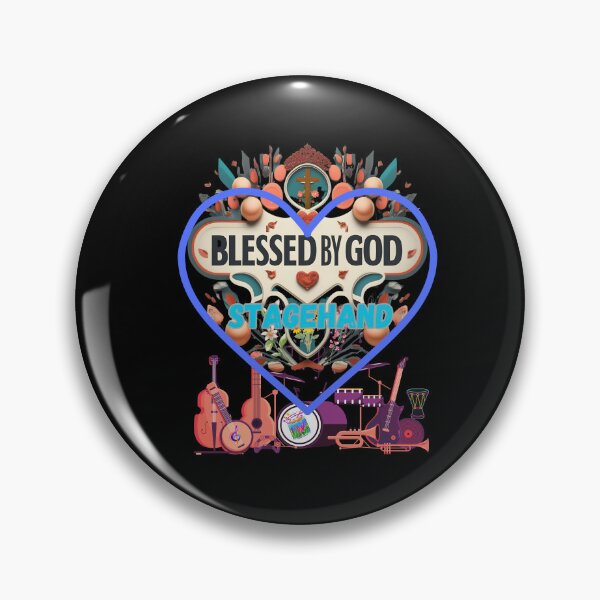 Item preview,  BLESSED BY GOD STAGEHAND designed and sold by carlos crane.