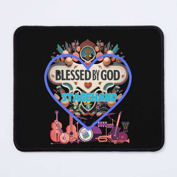 Item preview, BLESSED BY GOD STAGEHAND designed and sold by carlos crane.