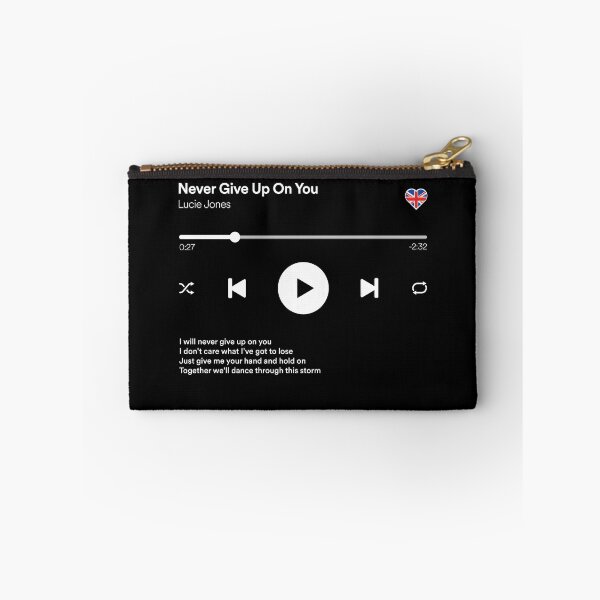 Item preview, Never Give Up On You - Lucie Jones - Eurovision 2017 - United Kingdom / Media Player Interface Mockup designed and sold by Vision-Tees.