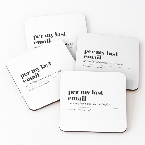 Item preview, Decoding the Subtleties: Unraveling the Meaning Behind 'Per My Last Email' designed and sold by IvintageArt.