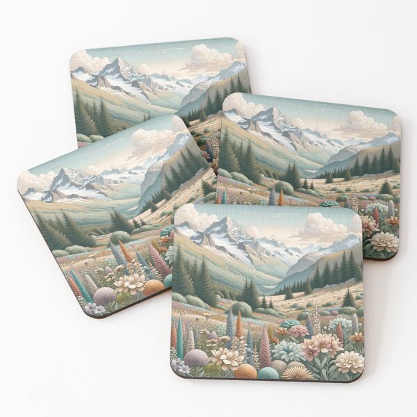 Item preview, Blooming Valley of Mountain Serenity designed and sold by PictorialWhimsy.