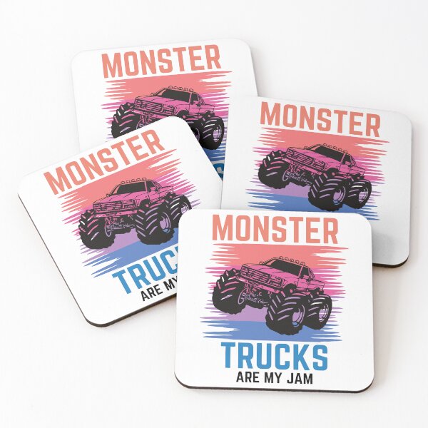Item preview, Monster Truck Are My Jam Retro Sunset Truck Lovers designed and sold by HTDesign69.