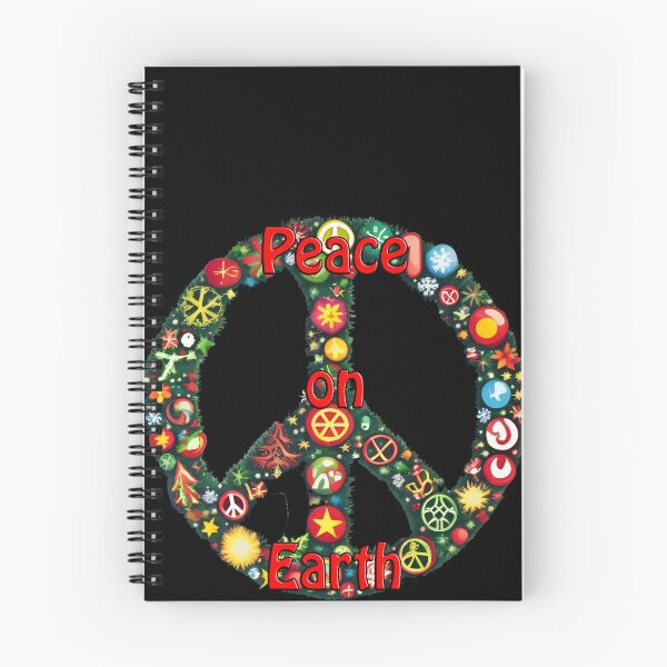 Item preview, Groovy Green Christmas Hippy Peace Symbol  designed and sold by leyfinder.