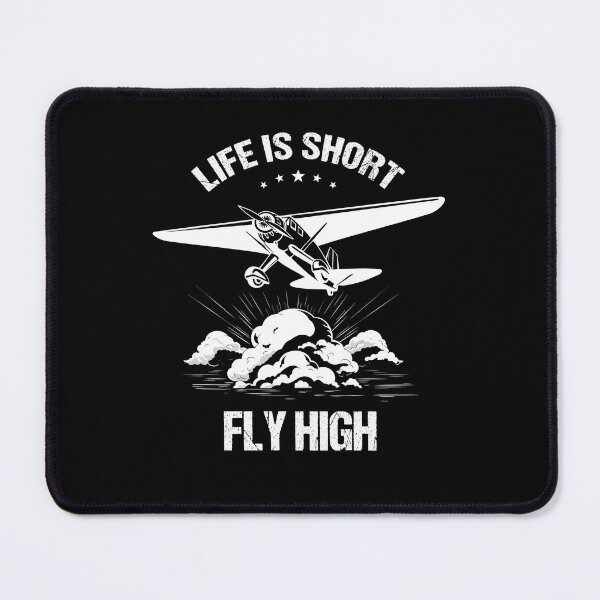 Item preview, Epic Pilot T-Shirt Life Is Short - Fly High Plane Pilot Gift Retro Design designed and sold by stearman.