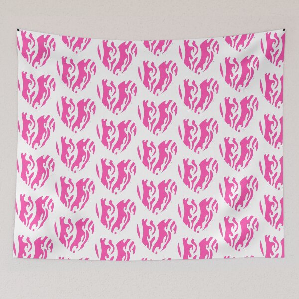 Item preview, Pink Zebra Print Heart - Aesthetic and Cool designed and sold by LionessLove.