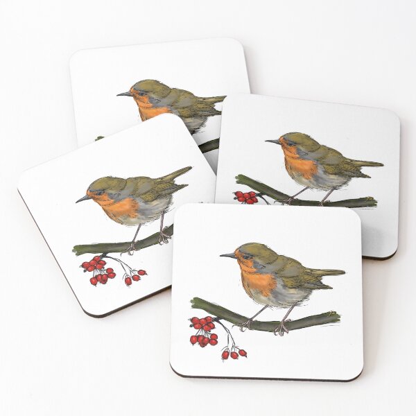 Item preview, Eurasian robin designed and sold by yaoyao-friends.